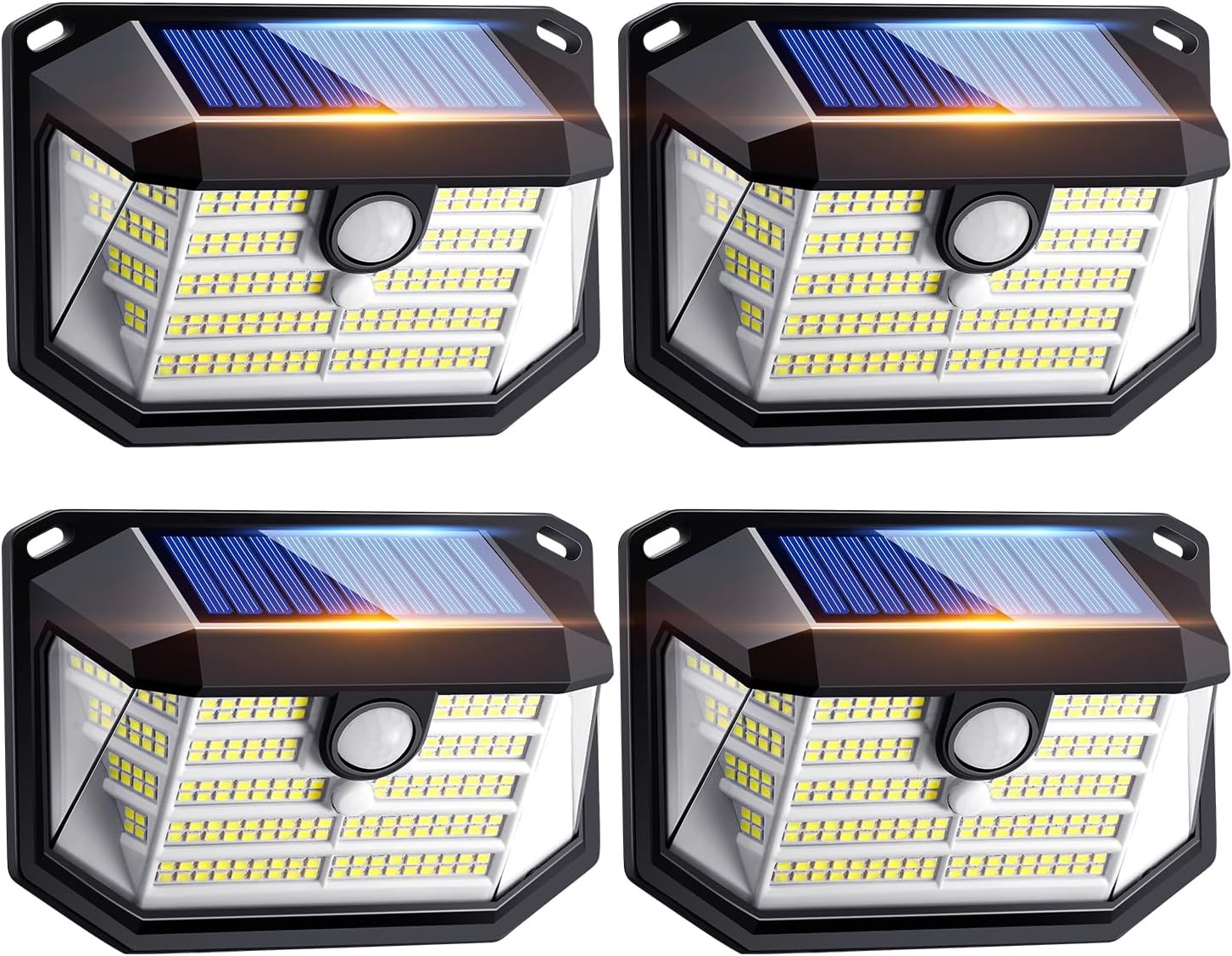 Solar-außenleuchte, [230 Leds + 2000 Lumen + 270°], 3 Modi, Bewegungsmelder, 2200 Mah, Ip65, Led-flutlichtstrahler