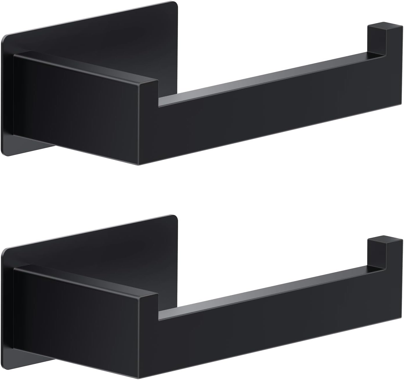 Wandmontierter Toilettenpapierhalter, Edelstahl 304, Schwarz – 2er-pack