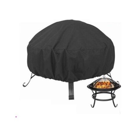 Grill- Und Grillplattenabdeckungschutzhülle Für Feuerstellen Ø 85 X 40 Cm, Wasserdicht, Uv-beständig, Reißfest, 210d Oxford-gewebe, Grillfeuerstellenabdeckung