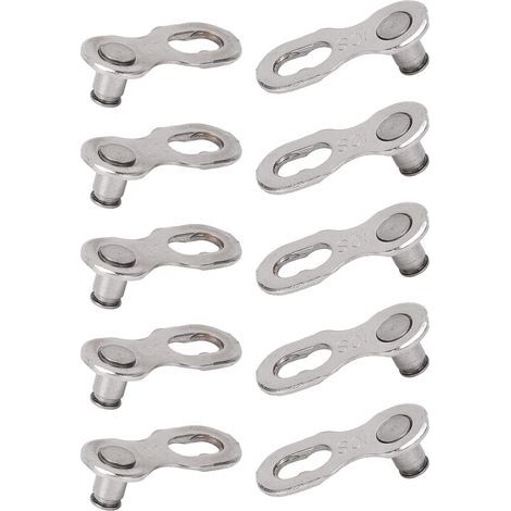 Cansucc 5er-pack Fahrradkettenverbinder, Robuste Schnellverschlussschnalle, 10 Stück