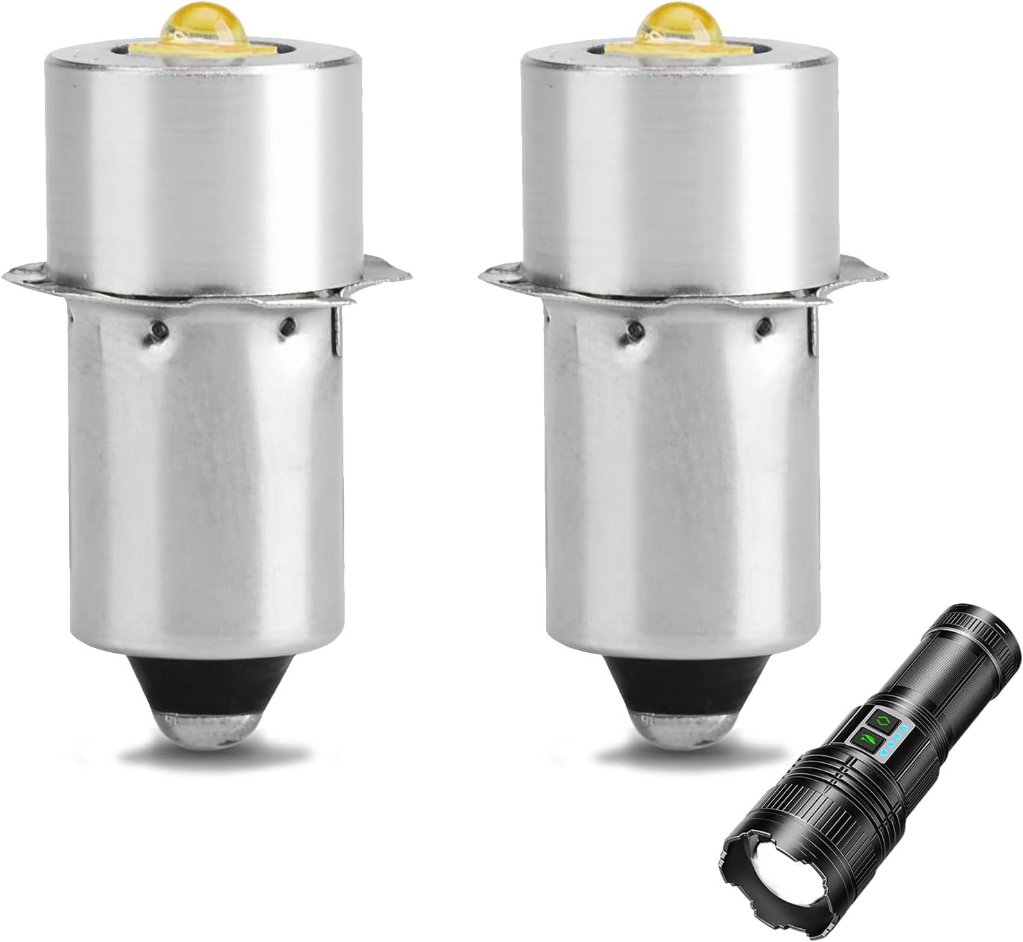 Ersatz-led-lampe P13.5s 3v, 3w Für Maglite 2d Taschenlampe, 3v Led-taschenlampe, Notarbeitsleuchte, Einfache Installation, Hervorragende Helligkeit, Lange Lebensdauer (2)