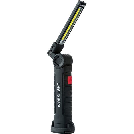 Wiederaufladbare Cob-led-arbeitsleuchte Mit Usb-anschluss, Faltbar Und Drehbar Mit 5 Leuchtmodi, Tragbar Mit Magnetfuß Für Den Einsatz Im Freien, In Innenräumen, Bei Notfällen, Autoreparaturen Und Bei