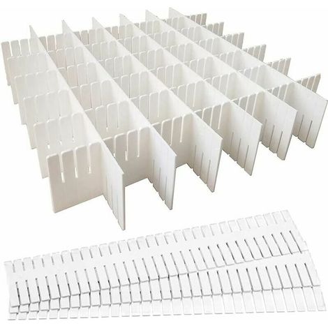 Verstellbarer Schubladenorganizer, 8-teilig – Trennwände Aus Pp-kunststoff, 32 X 7 Cm – Für Büro, Schlafzimmer, Küche, Schminktisch