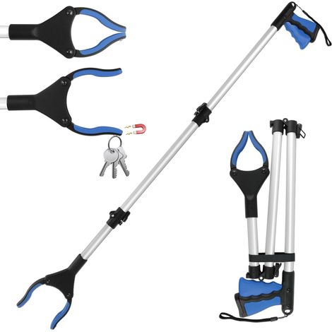 108 Cm Abfallgreifer – Starke Magnete – Ergonomischer Griff – Drehbarer Kopf Zum Greifen Von Gegenständen – Ideal Für Senioren Und Menschen Mit Behinderungen