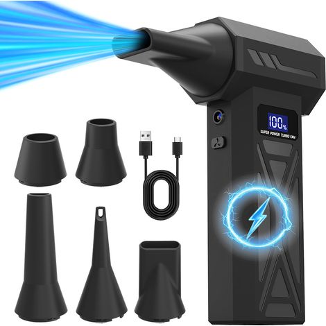 Leistungsstarker, Kabelloser Mini-laubbläser, 150.000 U/min – 4 Geschwindigkeitsstufen – Lcd-display – Präzise Reinigung Für Pc, Auto Und Haushalt