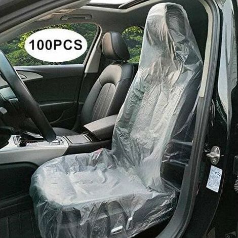 Einweg-sitzbezüge, 100 Stück – Rundumschutz Aus Transparentem Kunststoff – Universell Für Autos, Taxis Und Züge
