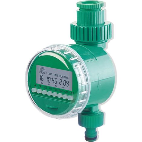 Automatischer Bewässerungstimer – Lcd-display – Stromversorgung: 2 Lr03-batterien – Maximaler Druck: 6 Bar – Wasserhahnanschluss: Ø 21/26,5 Mm
