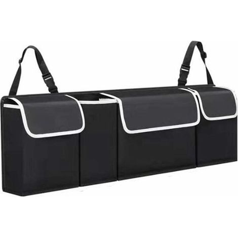 Kofferraum-organizer – 4er-set Faltbare Aufbewahrungstaschen – Maße: 90 X 12 X 25 Cm – Wasserdicht Und Leicht Zu Reinigen, 600d Pvc – Echoo
