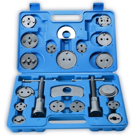 Rückstellwerkzeug-set Für Bremssattelkolben – 22-teilig – Adapter Für Fahrzeuge Mit Integrierter Handbremse – Profi-werkzeug
