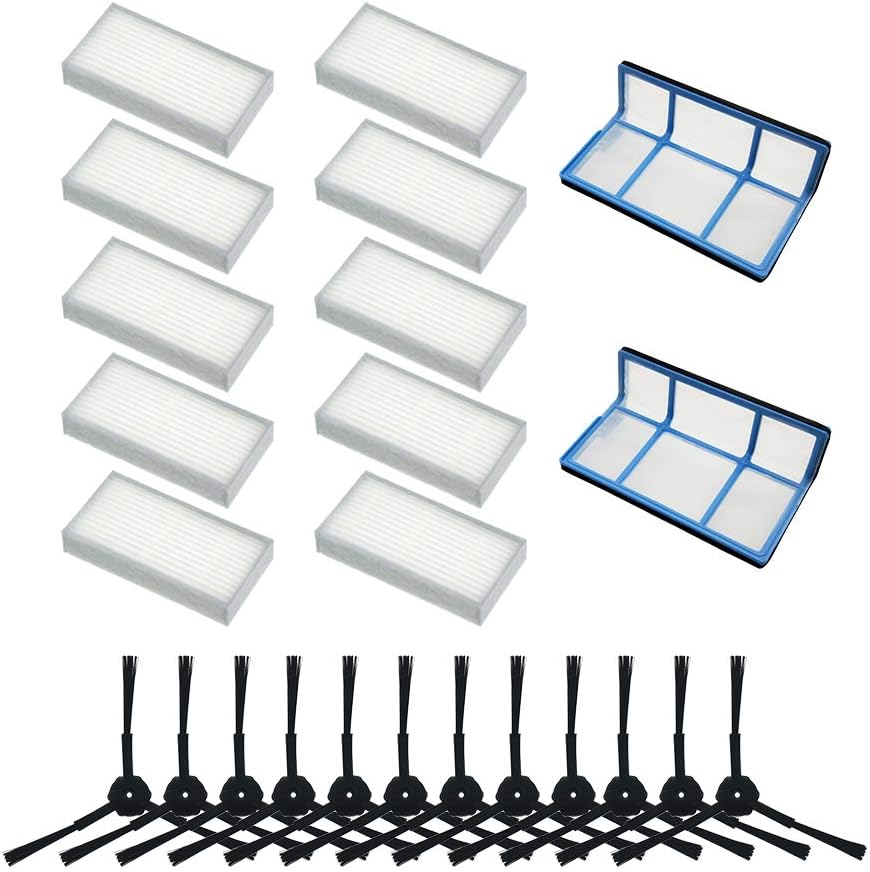 Primärstaubfilter, Seitenbürste, Effizienter Hepa-filter Für Die Ilife Saugroboter V5, V5s, V3, V3s, V5pro, V50, V55, X5 Und V5s Pro
