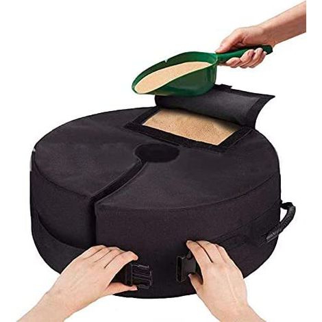 Gewichtssack Für Sonnenschirmständer, Abnehmbarer Runder 18-zoll-gartenschirm