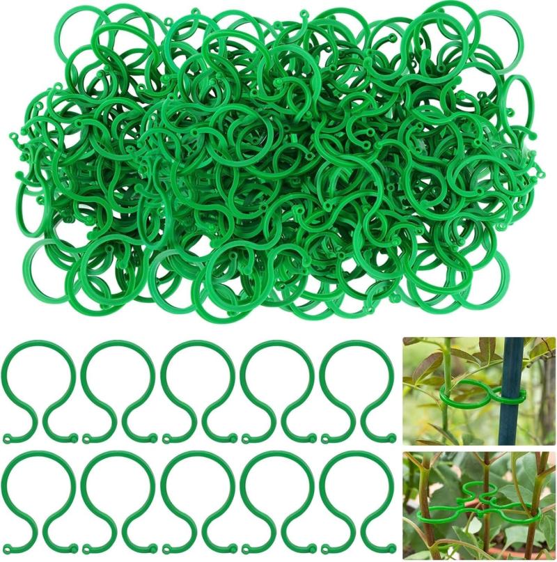 200 Stück Pflanzenstützclips Für Kletterpflanzen, Tomatenclips Für Pflanzen, Kunststoff-befestigungsclips Für Tomaten
