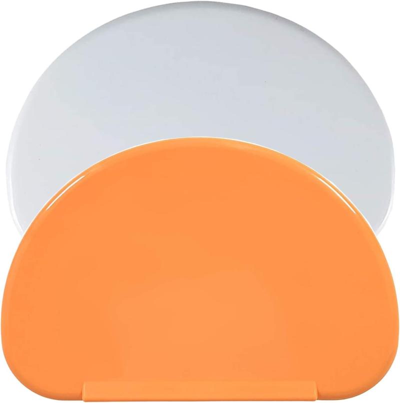 Gebäckhorn, Teigschaber Aus Kunststoff, Teigausstecher, 2 Teigschaber, 15,8 X 10,3 Cm (orange, Weiß)