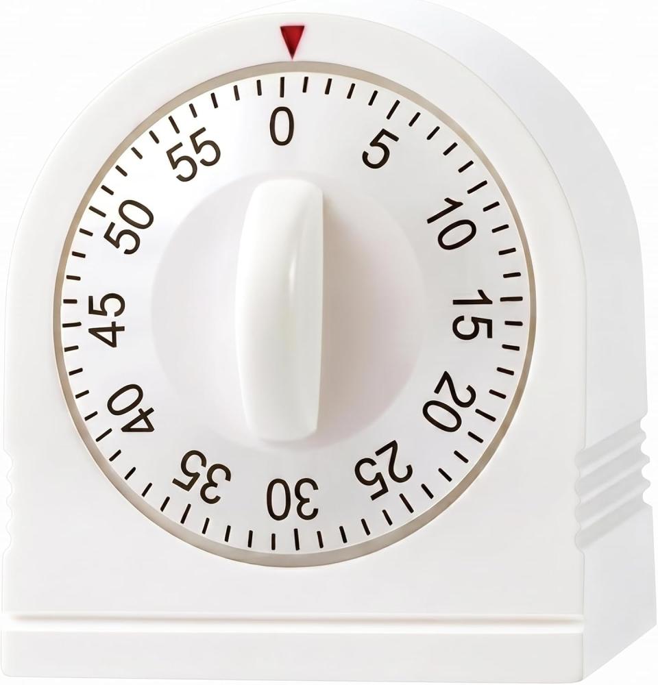 Küchentimer Zum Kochen, 60-minuten-aufziehtimer – Küchentimer Mit Lautem Alarm, 100 % Mechanischer Tischtimer