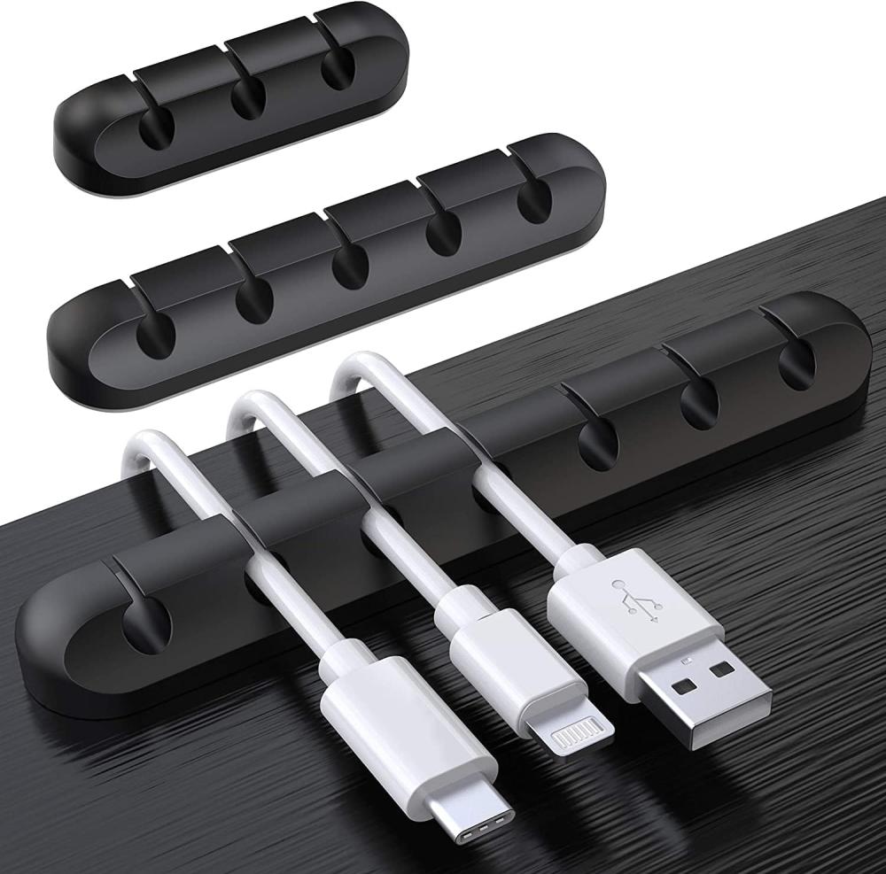 ® Kabelclips Schreibtisch-organizer, 3er-set Kabelhalter, Kabelorganisator, Kabelmanagement, Kabelaufbewahrung