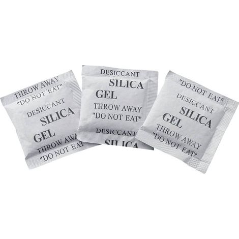 Feuchtigkeitsabsorbierender Beutel 10 G (l X B X H) 72 X 57 X 3 Mm Transparentes Silicagel 250 Stück