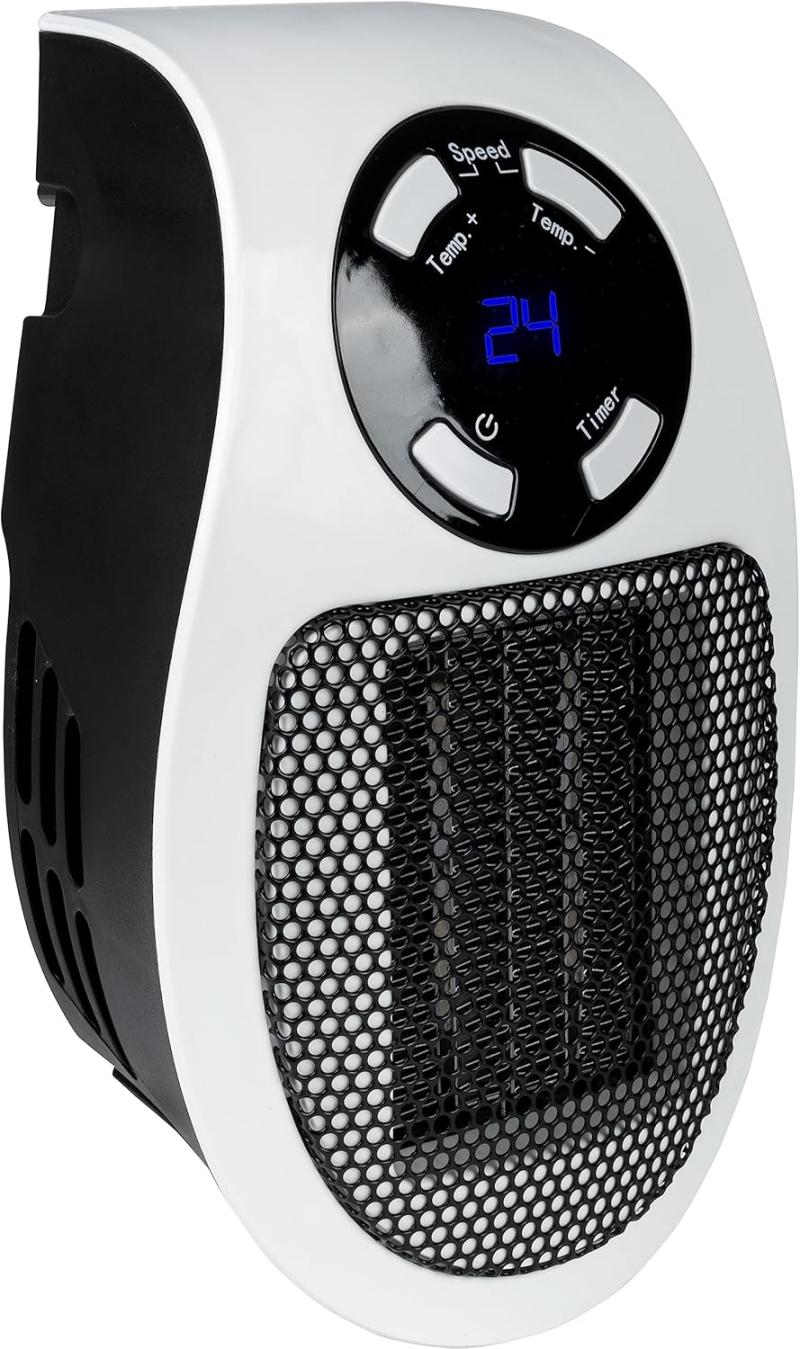 Gsh 500 K Mini-steckdosenventilator (230 V, 500 W Heizleistung, 28,46 M³/h)