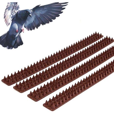 Set Mit 4 Anti-eindringstreifen Mit Spikes, Um Unerwünschtes Überqueren Durch Tiere Zu Verhindern.