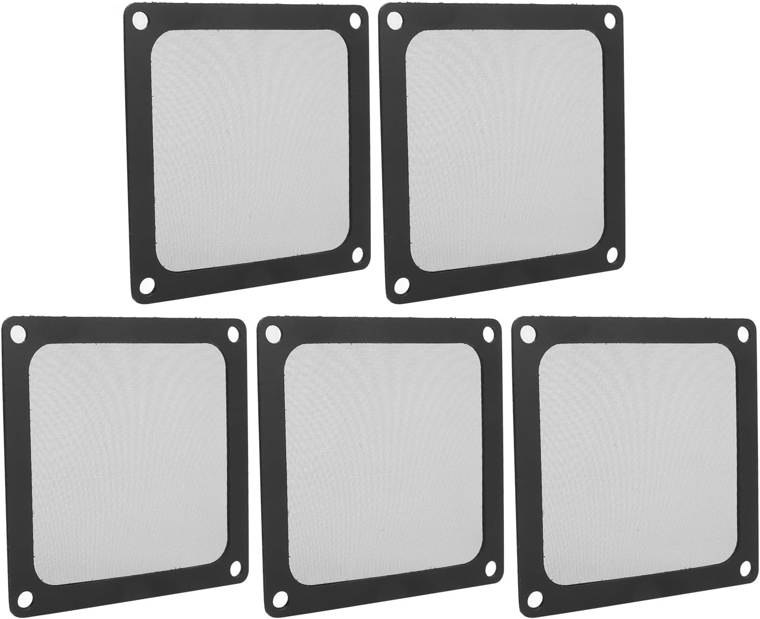 Staubdichtes Mesh-filtersystem Für Pc-gehäuse, 5 Stück 80x80mm, Staubfilter Für Computerlüfter, Magnetrahmen, Filterabdeckungsgitter