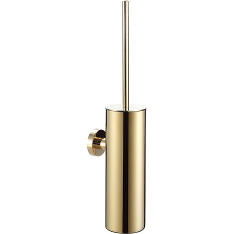 Goldene Toilettenbürste, Wandmontiert Aus Edelstahl 304, Runde, Wandmontierte Toilettenbürste Für Das Badezimmer