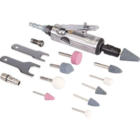 Mini-druckluftschleifer Und Zubehör 1/4 Und 3/8 Zoll – 15 Stück