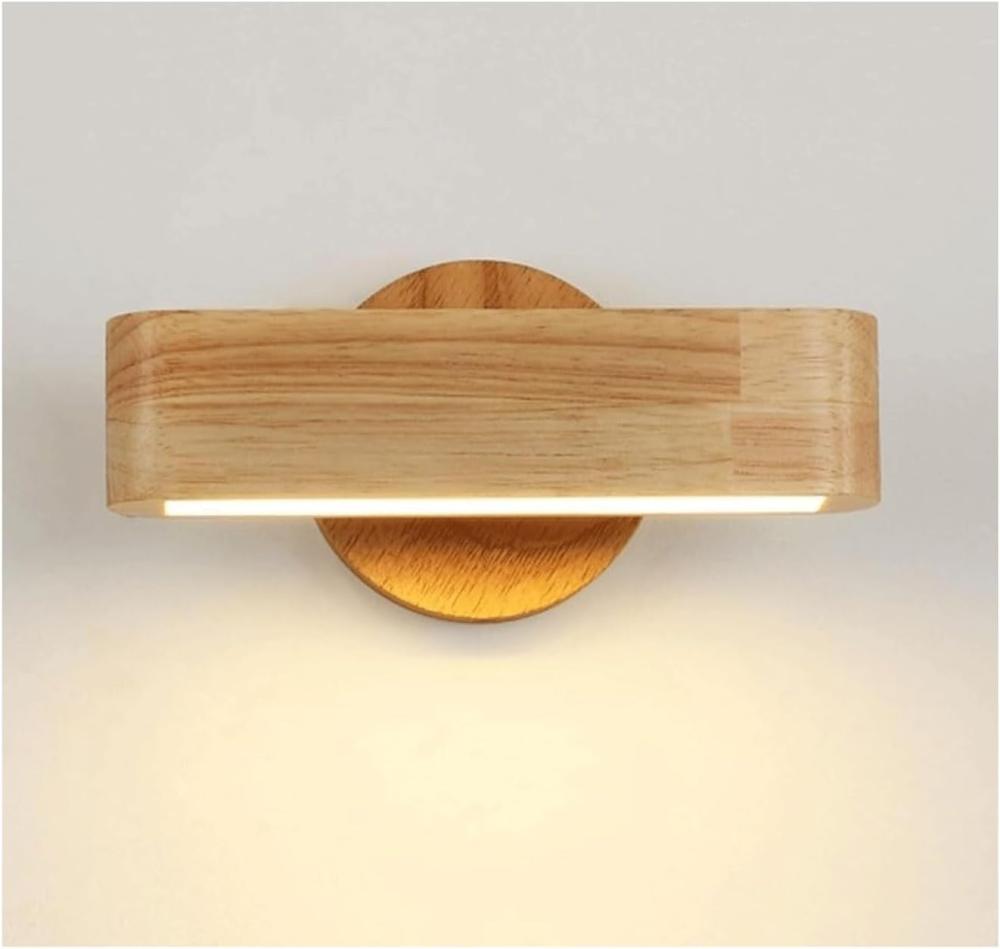 Retro-wandleuchte Im Japanischen Stil Aus Holz, 180° Schwenkbar, Linear, Led, Für Badezimmer, Moderne Wandbeleuchtung