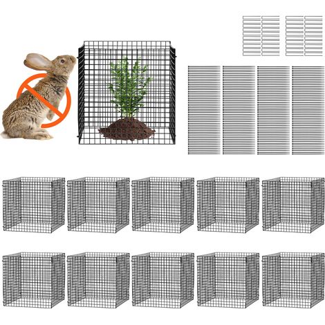 Set Mit 10 Drahtgitter-pflanzkäfigen, 30,5 X 30,5 Cm, Für Den Außenbereich, Geeignet Für Blumen Und Gemüse, Hält Tiere Fern, Metallgitter
