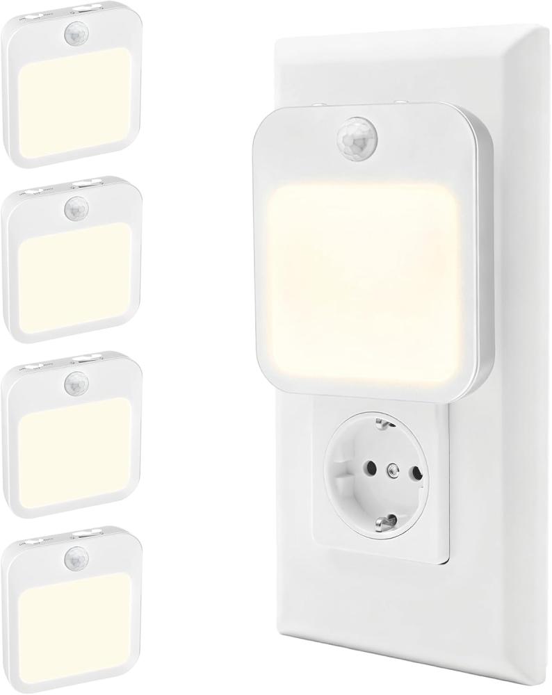 Nachtlicht Mit Bewegungsmelder, Zum Einstecken, 4er-pack