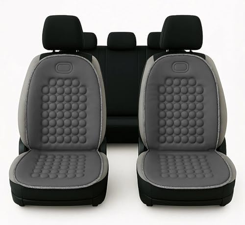 Accessories Paar Universelle Rückenlehnenbezüge, Polyestermaterial, Set Vordersitzbezüge, 2-teilig Mit 92 Massagekugeln, Für Autositze, Vans, Lkws, Stühle