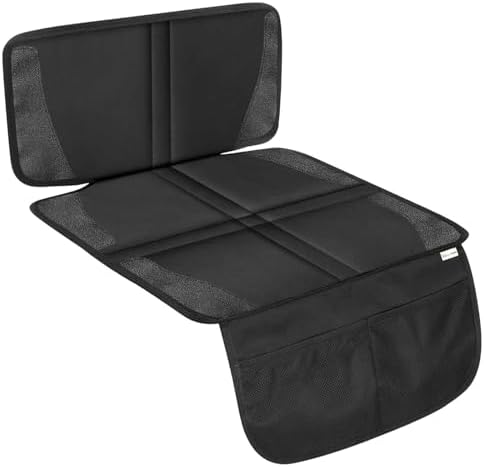 Autositzschutz, Rutschfester Autositzschutz Mit Organizer-taschen, Universeller Wasserdichter Oxford-sitzschutz Für Kinder, Babys Und Haustiere (schwarz)