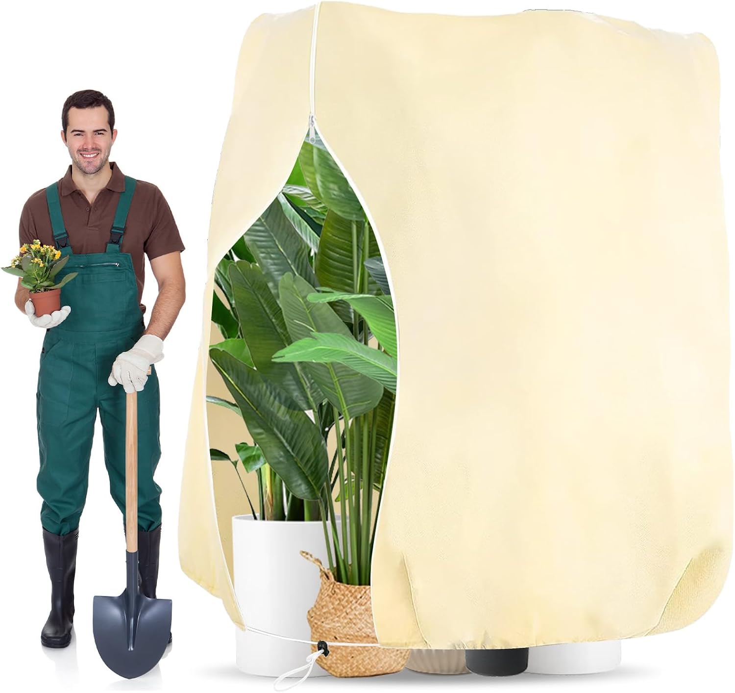 180 X 120 Cm, 70 G/m² Winterabdeckung Für Pflanzen Im Freien, Reißfest