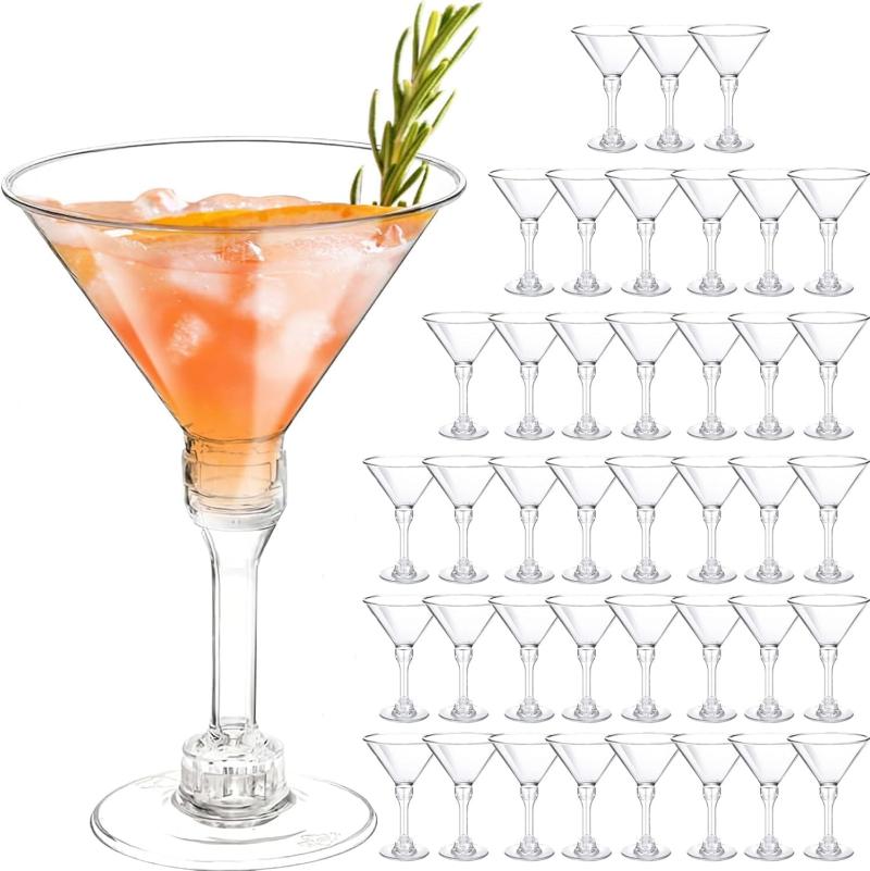 Martinigläser Aus Kunststoff, 142 Ml, Wiederverwendbare Cocktailgläser, Hohe Mini-becher Für Martini