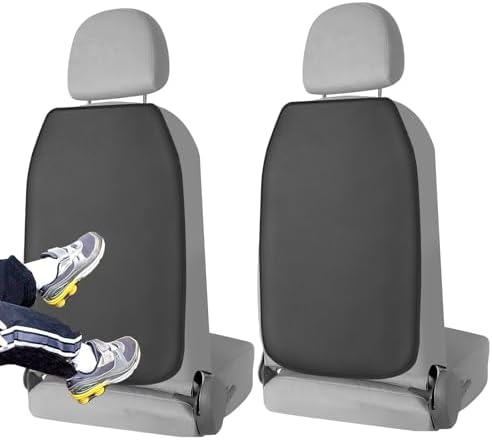 Autositzschoner, 2-teiliger Autositz-rückenlehnenschutz, Kinder-auto-organizer, Wasserdichte Und Schmutzabweisende Rücksitzschoner Für Kinder Und Hunde, Schwarz