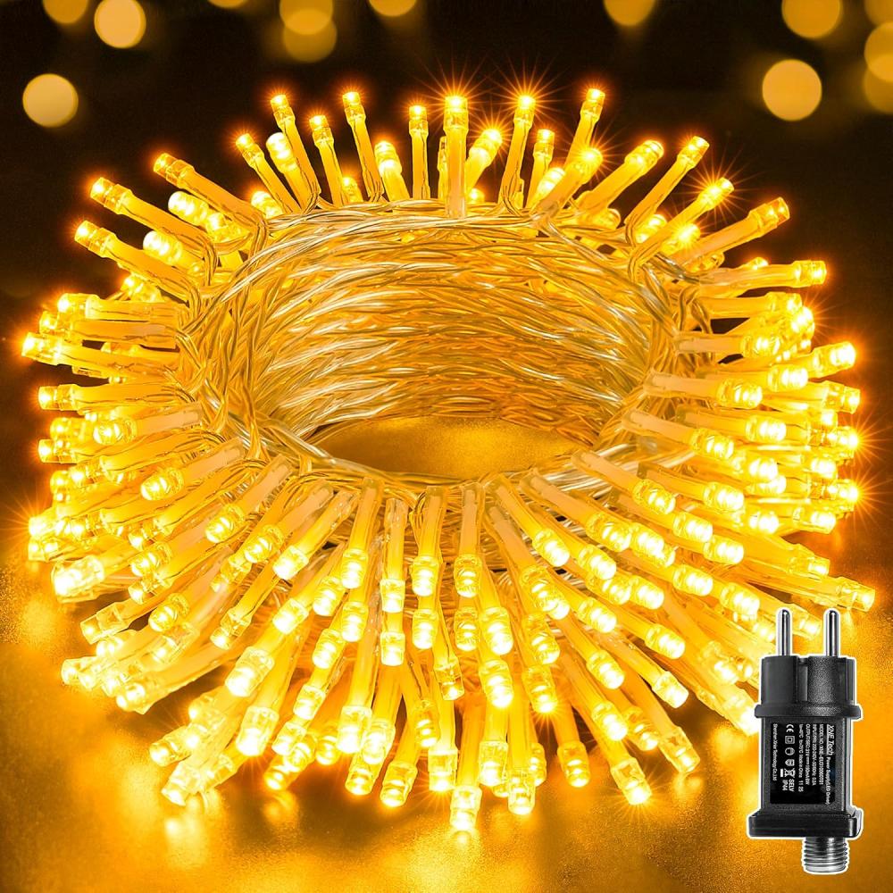 10 M Lichterkette, 100 Warmweiße Leds, Weihnachten, Ip44