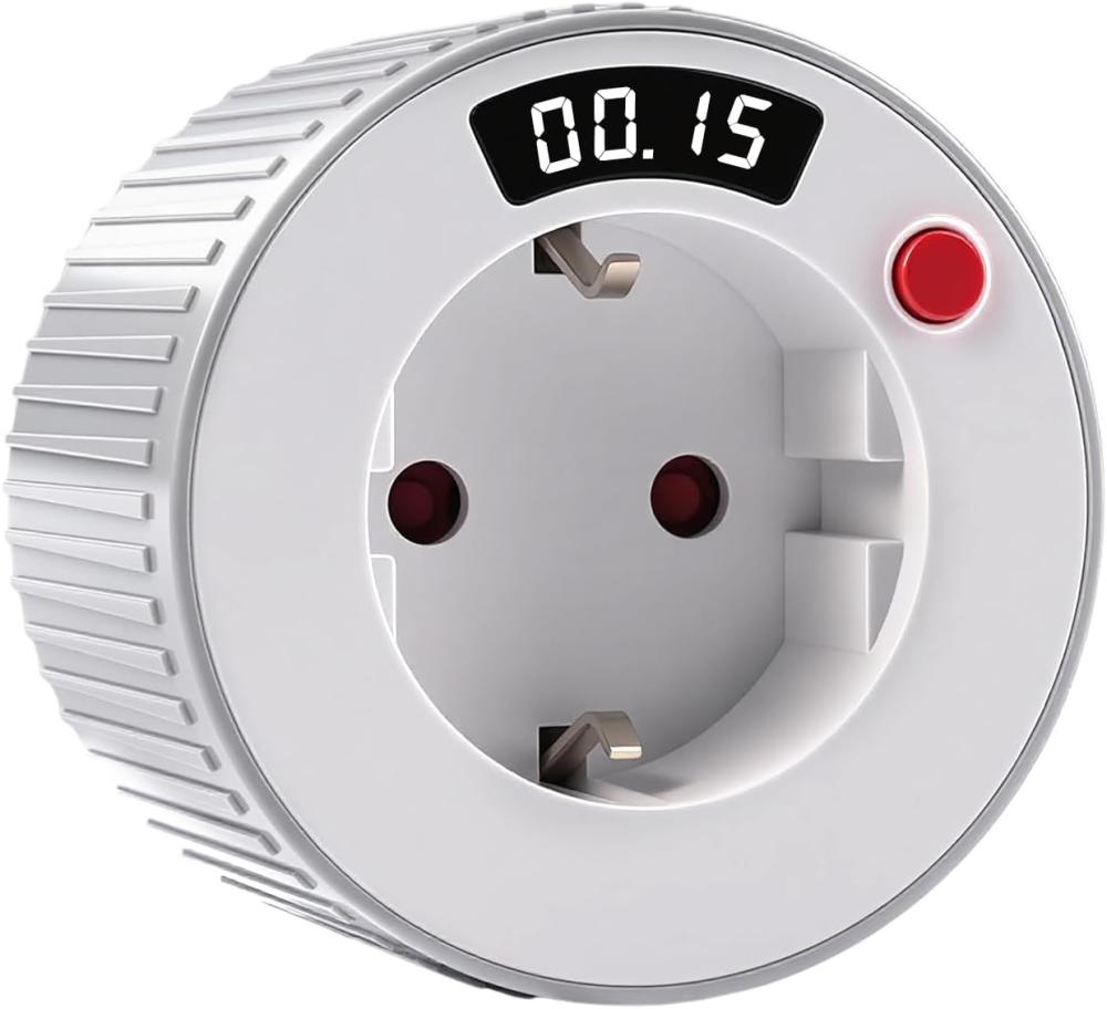 Zeitschaltuhr Mit Mechanischem Countdown, Programmierbar, 230 V Wechselstrom, 16 A, 3680 W, Led-anzeige, 24-stunden-intervall