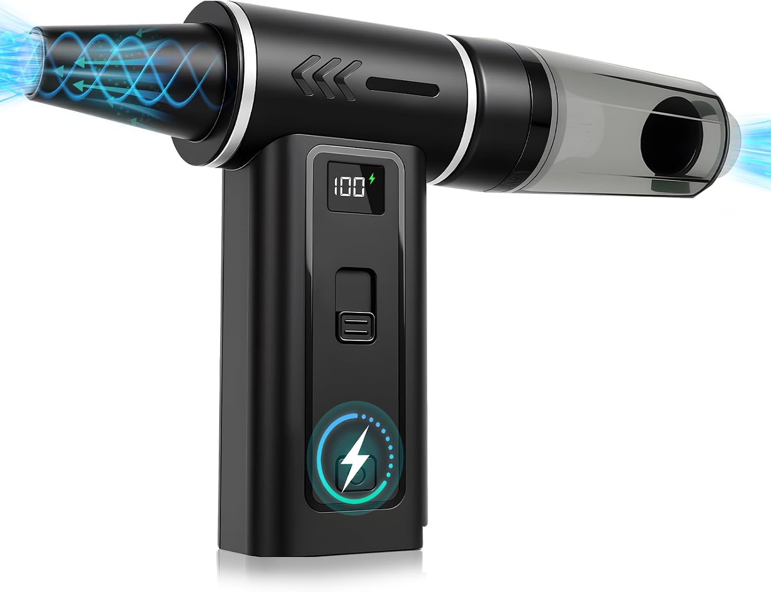 2-in-1-elektrostaubsauger – 180.000 U/min, 8000-mah-akku Mit Digitalanzeige