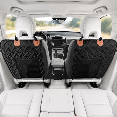 Hundesicherheitsbarriere Für Autos, Hundetrennnetz, Haustierbarriere Mit 2 Netzfächern, Universell Für Autos, Suvs Und Lkws