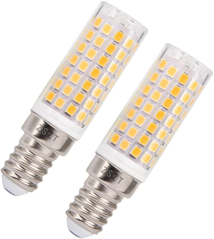 E14 8w Led-lampe, Entspricht 75w Halogen, Warmweiß, E14-fassung Mit Kleinem Edison-schraubgewinde, 360°-abstrahlwinkel, Flimmerfrei, 220–240v Wechselstrom, Für Dunstabzugshauben, Kronleuchter, Dekorat