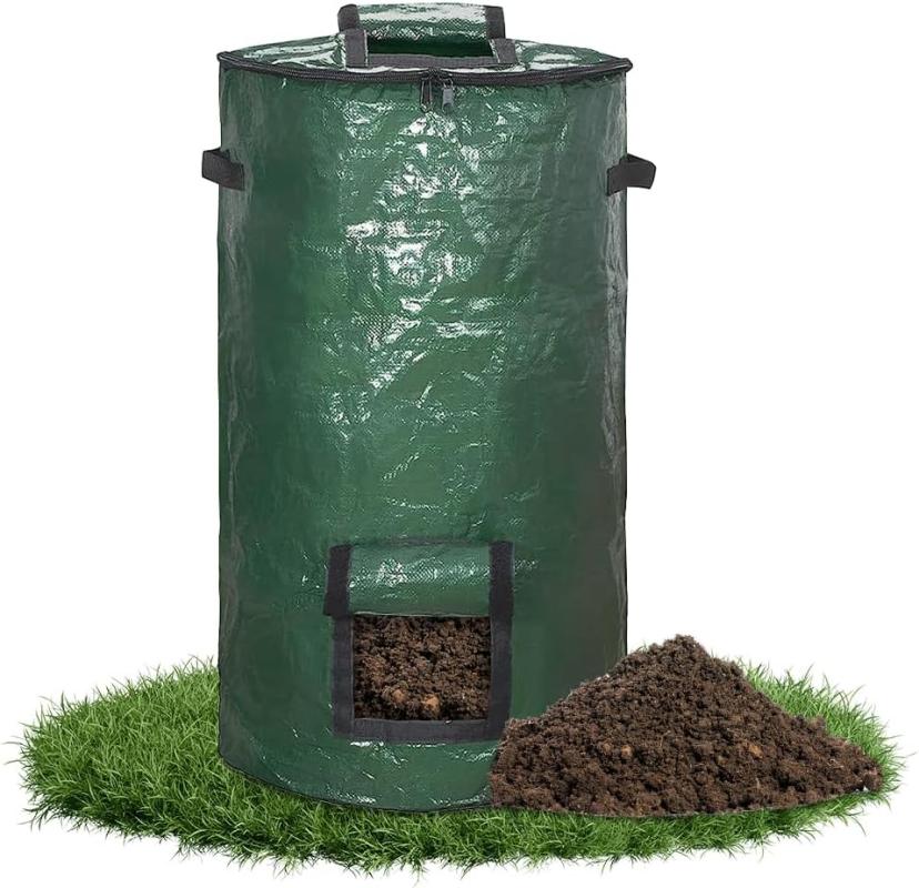 Vertikaler Kompostbehälter, 120-liter-gartensack, Faltbarer Kompostsack, Gartenbehälter Mit Großem Fassungsvermögen