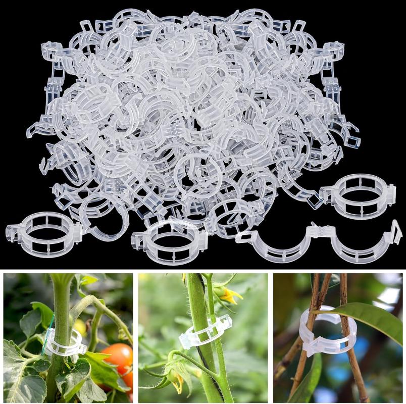 300 Stück Pflanzenstützclips, Kletterpflanzenclips, Gartenclips Aus Kunststoff, Rankenclips Aus Kunststoff