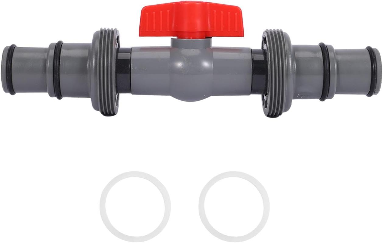 Wartungs-/absperrventil, Schlauchanschluss Mit Klemmen Und Dichtungsband, Wasserregulierungszubehör Für Aufstellpools