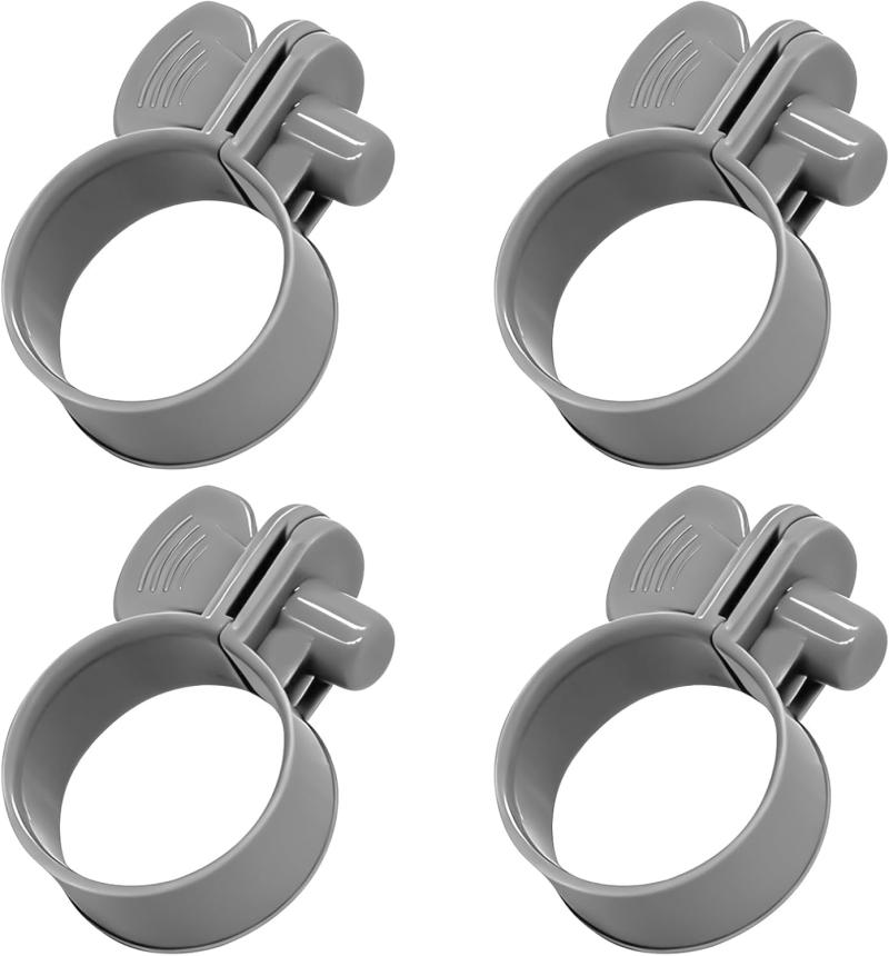 Set Mit 4 Kunststoff-schlauchschellen (1 1/4 Zoll) – Sichern Sie Ihre Poolarmaturen – Kompatibel Mit Summer Escape