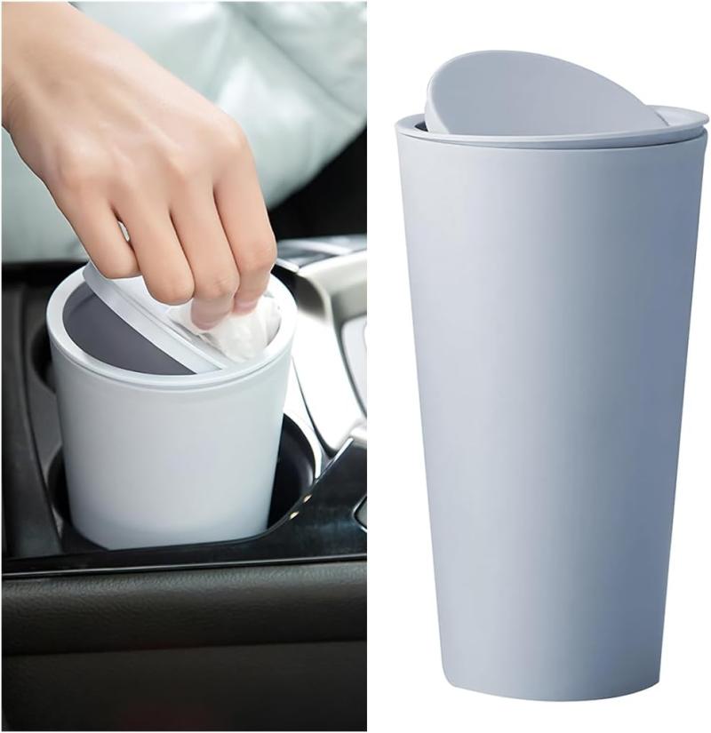 Auto-mülleimer, Universeller Kleiner Auto-mülleimer Aus Kunststoff, Auto-mülleimer A (hellblau)