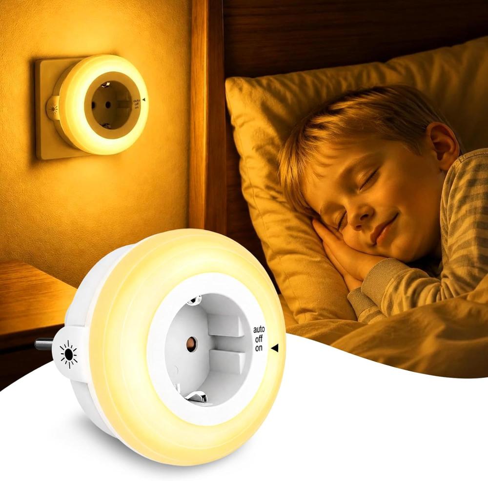 Led-nachtlicht Zum Einstecken, Augenschonend (1800 K).