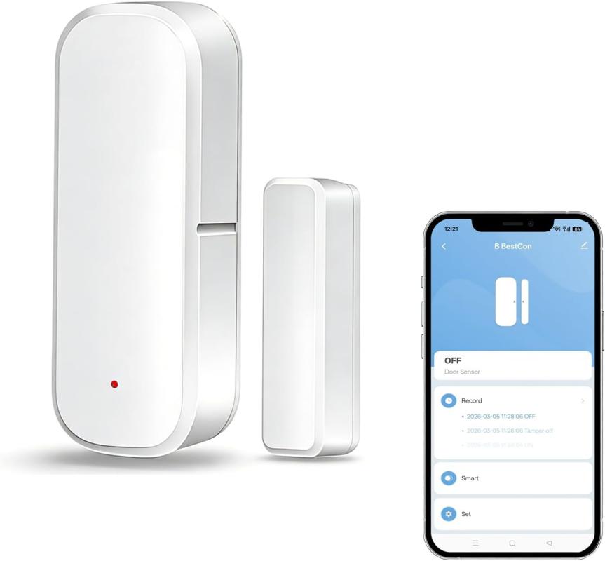 Zigbee-tür- Und Fenstersensor, Benötigt Einen Zigbee-hub, Kompatibler Türöffnungsmelder