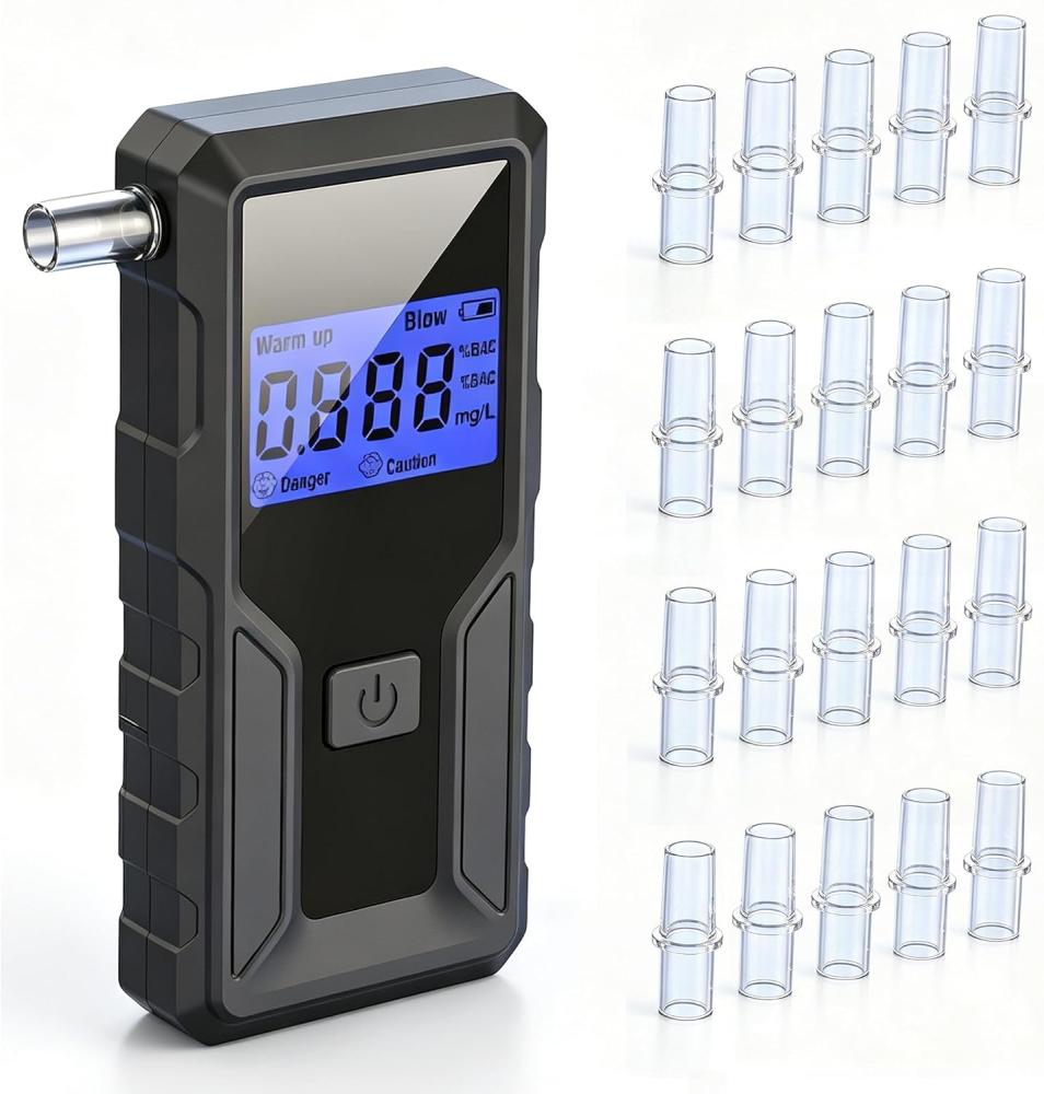 Elektronisches Alkoholtestgerät, Elektronisches Alkoholtestgerät Mit Blauem Lcd-bildschirm, Tragbares Alkoholtestgerät Mit Automatischer Abschaltfunktion