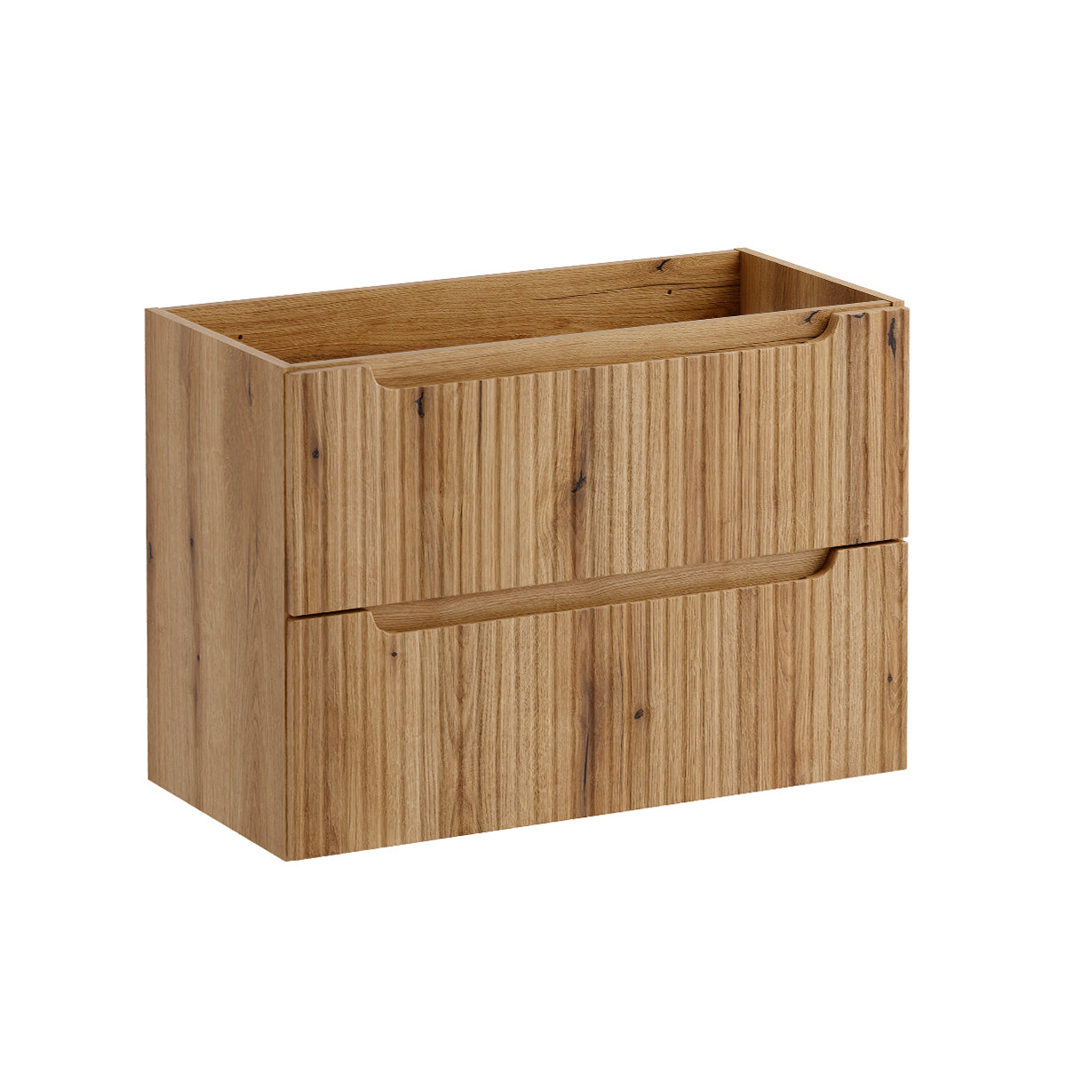 Waschbeckenunterschrank 80 Cm, 2 Schubladen, Riva Holz