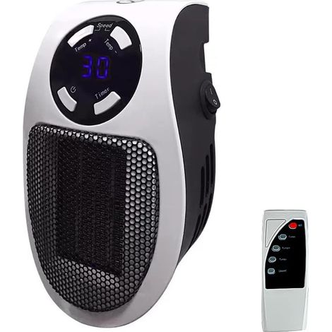 500-w-raumheizgerät, Tragbares Mini-raumheizgerät, Energieeffizientes Keramikheizgerät Mit Einstellbarem Thermostat, 1–12-stunden-timer Und 15–32 °c Temperaturbereich, Raumheizgerät
