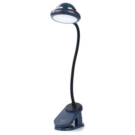 Usb-wiederaufladbare Lampe Zum Aufstecken, Intensität Variabel Durch Einfaches Drücken - Blau