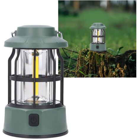 3-gang-wiederaufladbare Campinglaterne Ipx4, Tragbare, Wasserdichte Retro-zeltlampe Für Notstromausfall, Heimfischen, Dubuns
